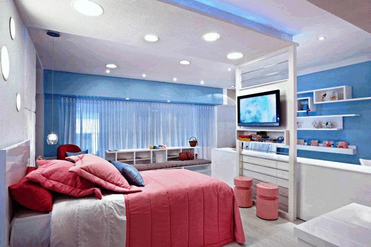 Спальня в голубом цвете дизайн фото