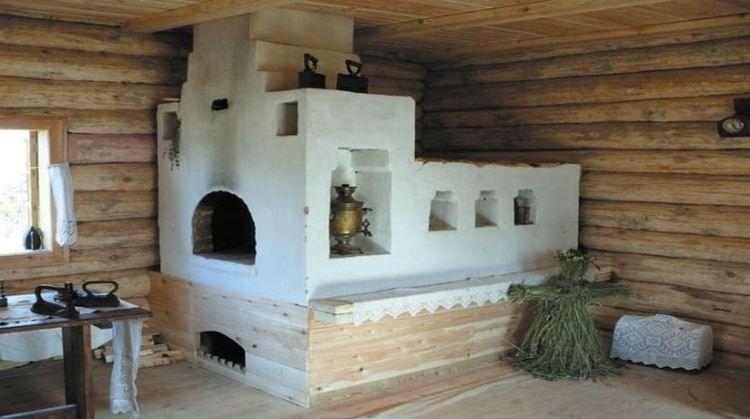 печь в деревянном доме фото 9