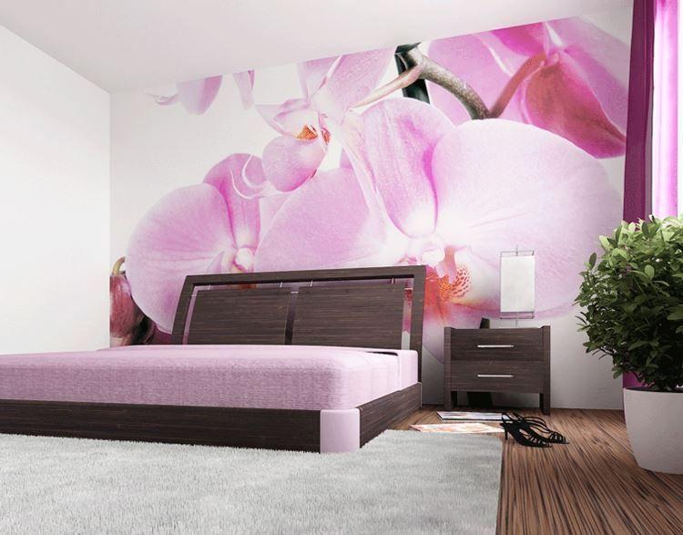 фотообои орхидея в спальне фото
