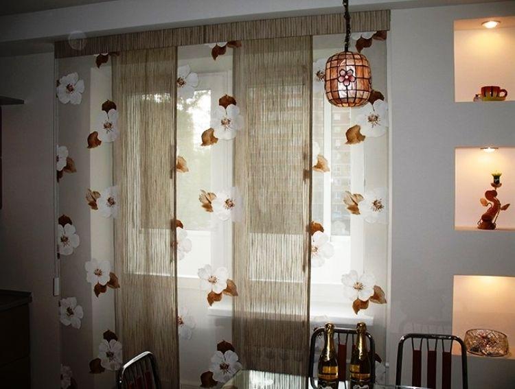 Красивые кухонные шторы фото