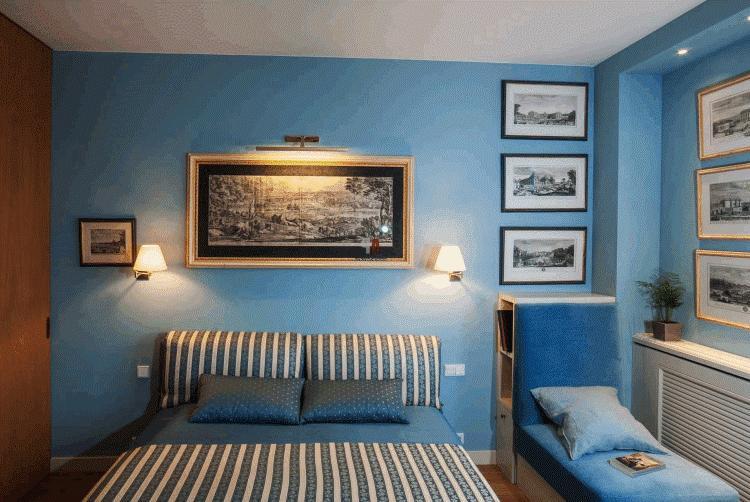 Спальни в голубом цвете фото